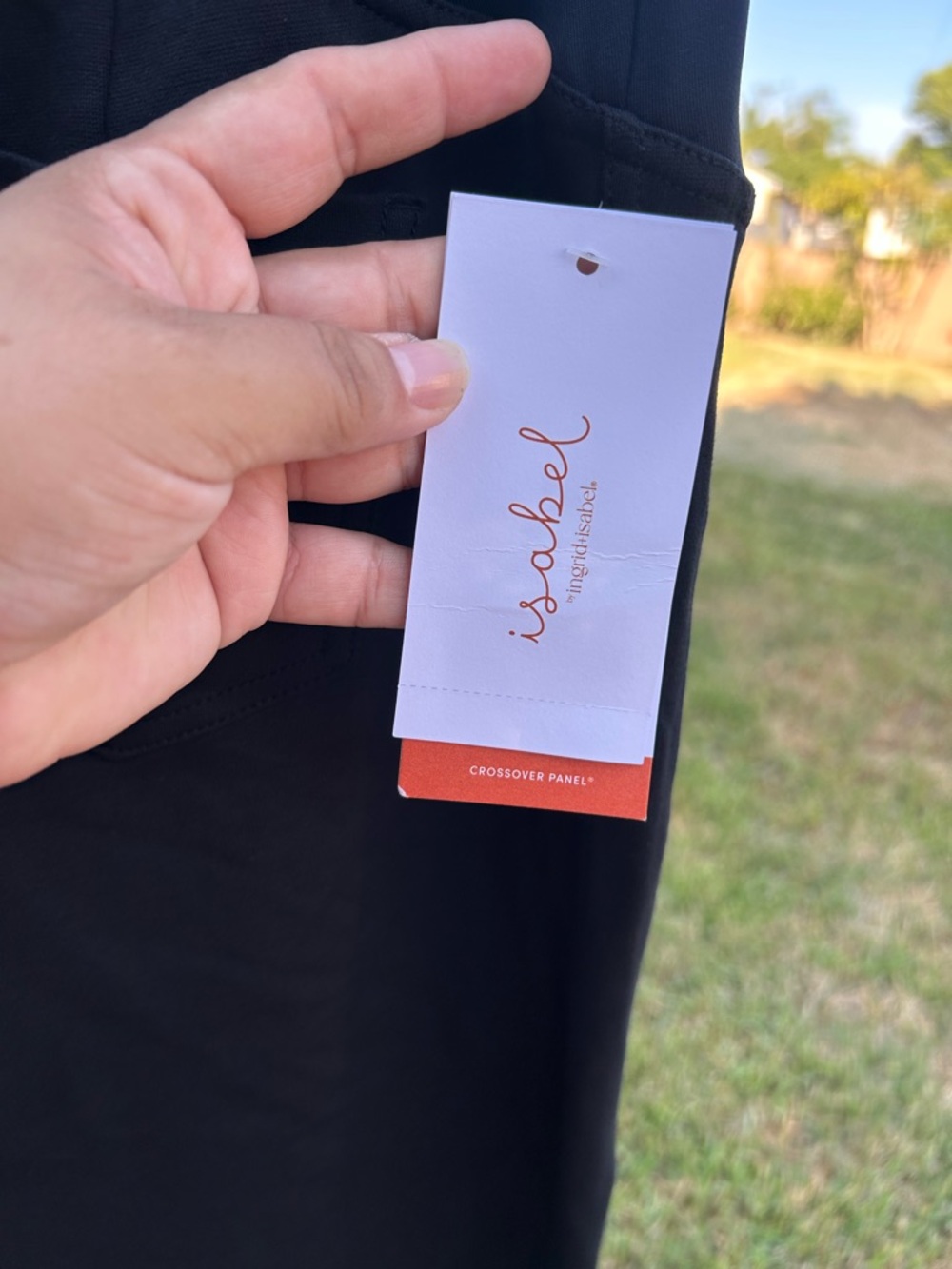 Isabel Maternity by Ingrid & Isabel Black Cropped Maternity Pants - Picture 8 of 16